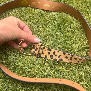LOKLIK Cheetah print belt